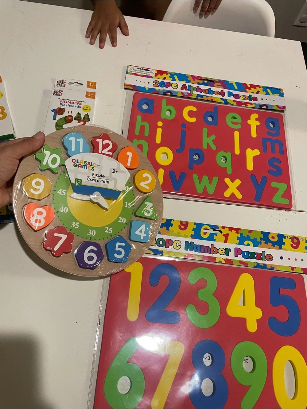 Educational Kids Learning Set - Colorful Numbers & Alphabet Puzzle (Multicolor)